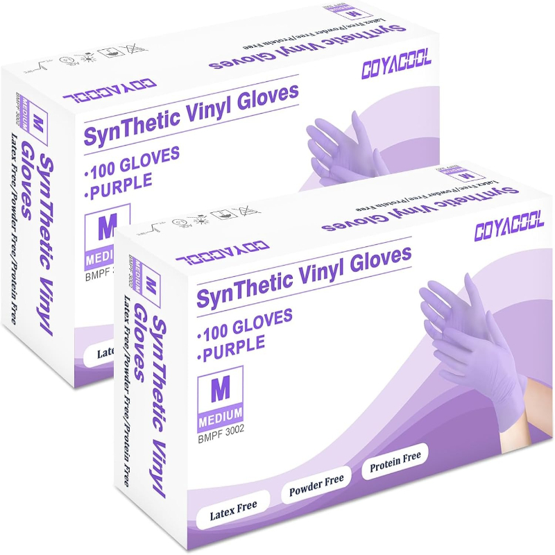 Exam Glove Nitrile - 50/100 шт. фиолетовых нитриловых перчаток, одноразовые,