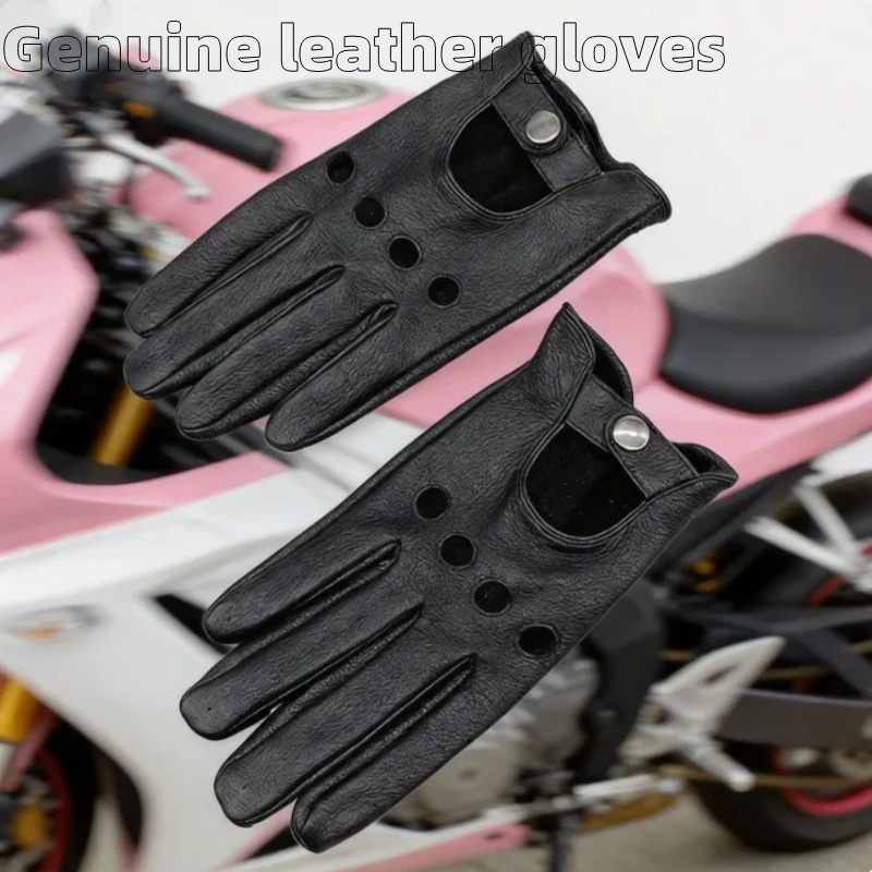 Leather Driving Glove - Удобные в носке мотоциклетные перчатки из