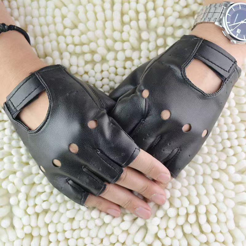Leather Driving Glove - Мужские и унисекс перчатки без пальцев