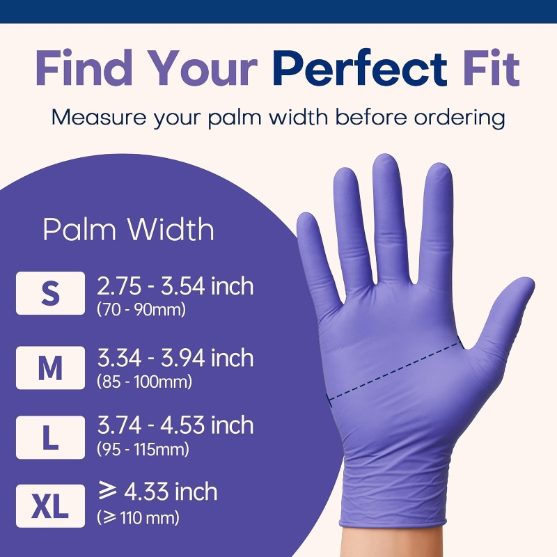 50/100 шт. фиолетовых нитрилов – обзор и цена Exam Glove Nitrile
