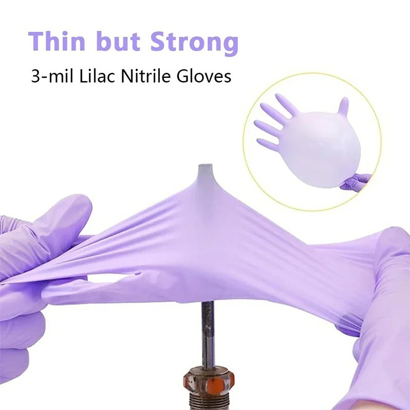 50/100 шт. фиолетовых нитрилов – обзор и цена Exam Glove Nitrile