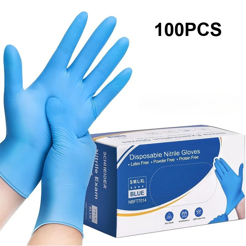 100 шт. синих нитриловых однор – обзор и цена Latex Disposable Glove
