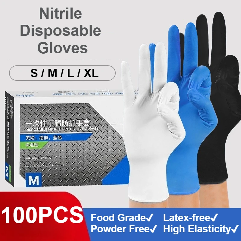100 шт. нитриловых одноразовых – обзор и цена Exam Glove Nitrile