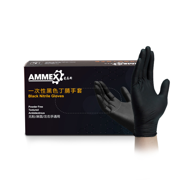 100% нитриловые перчатки, черн – обзор и цена Exam Glove Nitrile